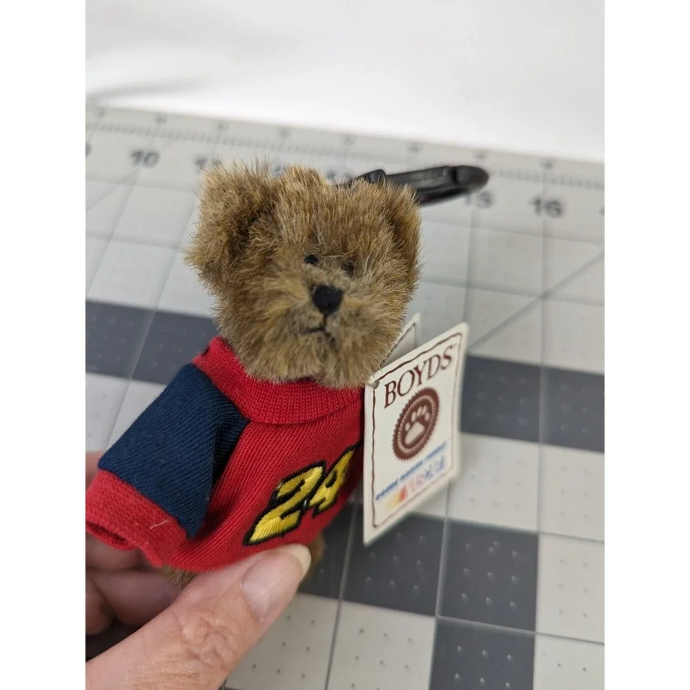 Boyds Bears Nascar Jeff Gordon Mini Plush‎ Clip On 4 Inch Stuffed Animal Toy